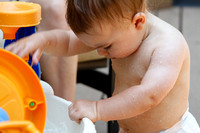 Brayden Playing at his Water Table - 6-21-12